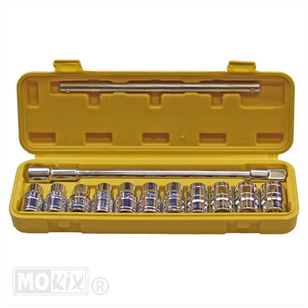 T-Sleutel Schuifbaar DOP SET 11DELIG 8-19mm Ttoolz - Afbeelding 2