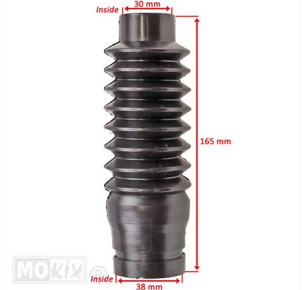 Voorvorkrubber MBK 51 16.5cm 30mm Zwart SET