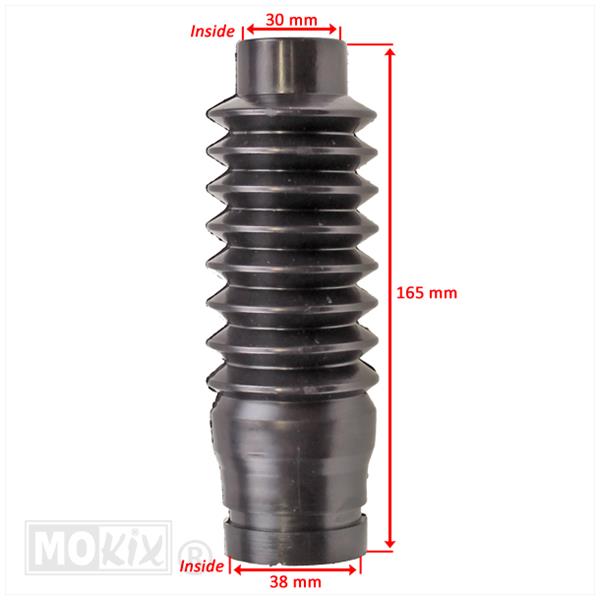 Voorvorkrubber MBK 51 16.5cm 30mm Zwart SET
