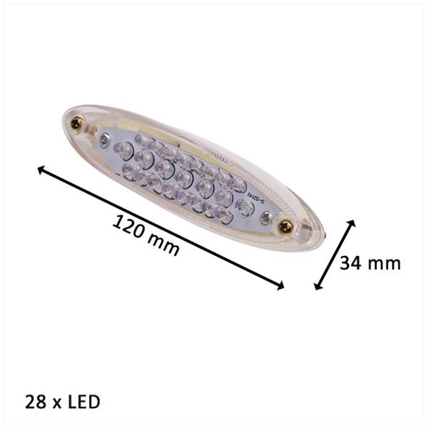 Achterlicht UNI Ovaal LED (Blank) CE Elec - Afbeelding 2