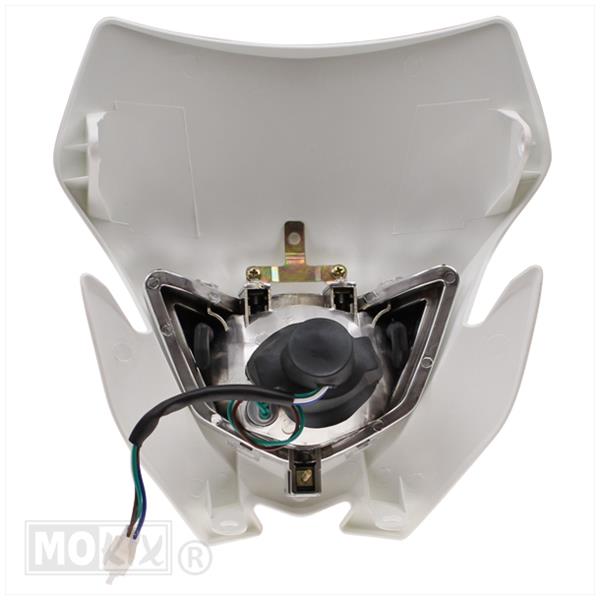 Koplampspoiler UNI Enduro Compl (NON CE) WIT