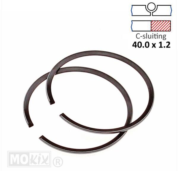 Zuigerveerset 40.00x1.2 C CPI/Generic XOR/Ideo SP