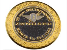 Zundapp Tanktransfer Rond Embleem Monza WR Zwart