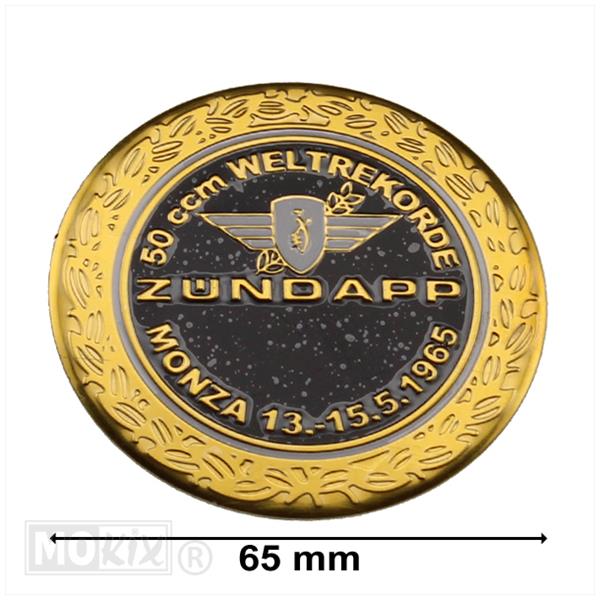 Zundapp Tanktransfer Rond Embleem Monza WR Zwart