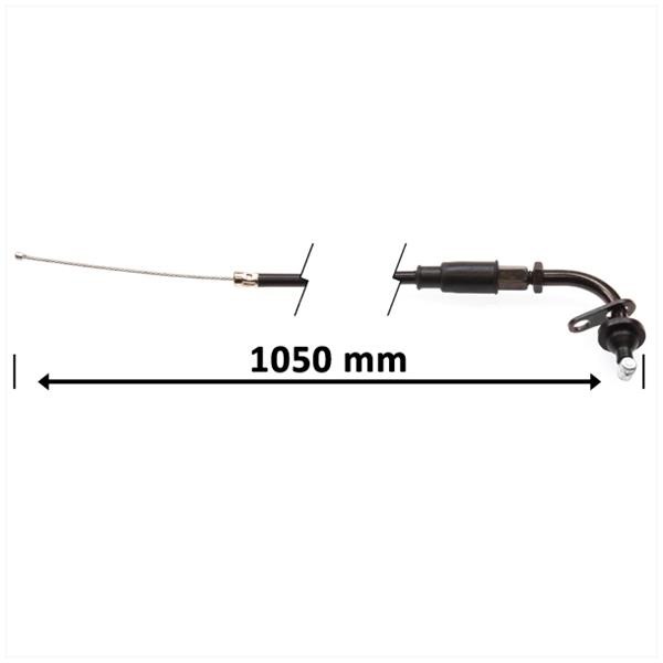 Kabel GAS Tomos A35 REV/Youngs Teflon >08 Zwart ST - Supertec