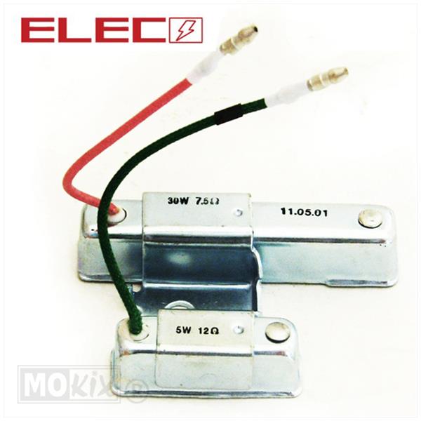 Lichtweerstand Kymco Agility 30W 7.5ohm / 5W 12ohm