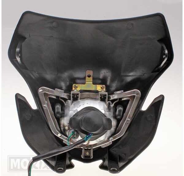 Koplampspoiler UNI Enduro Compl (NON CE) Zwart - MKX