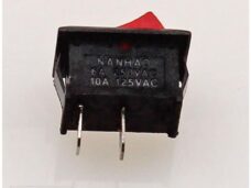 Schakelaar UNI AAN/UIT Rechthoek 20mm Rood Elec