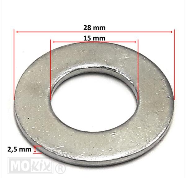 Wiel-AS Sluitring M14 (15x28x2.5) (10)