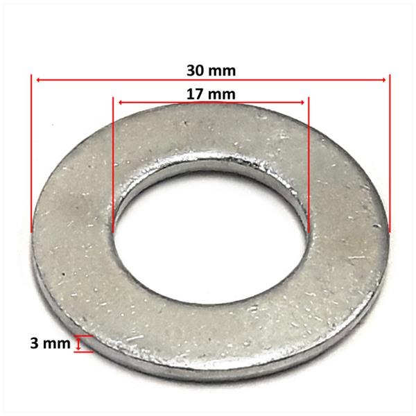 Wiel-AS Sluitring M16 (17x30x2) (10)
