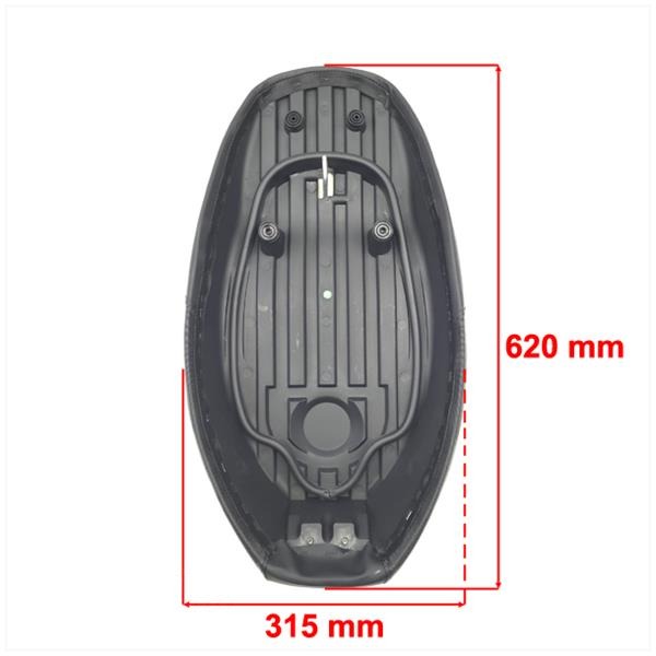 Buddy Seat Yamaha BW'S/Booster >2004 Zwart - Afbeelding 3