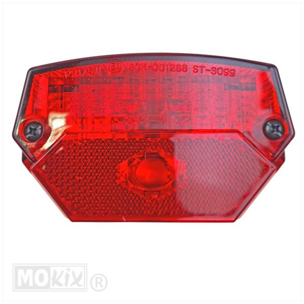 Achterlicht Universeel Zonder Steun (ULO) Rood CE - Afbeelding 2
