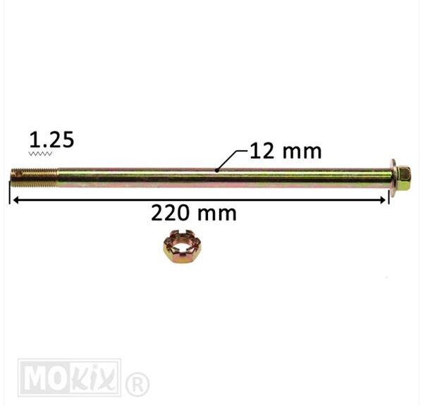 Achteras Honda DAX 220x12x1.25 - Supertec