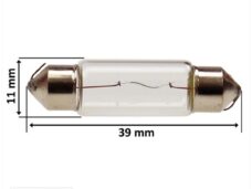 Lamp T 11x39 6V 5W SV8.5-8 Buis (10) - Riatec