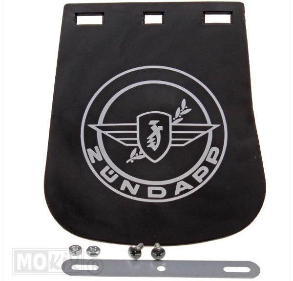 Spatlap Zundapp 14x17 Embleem Zwart - Supertec