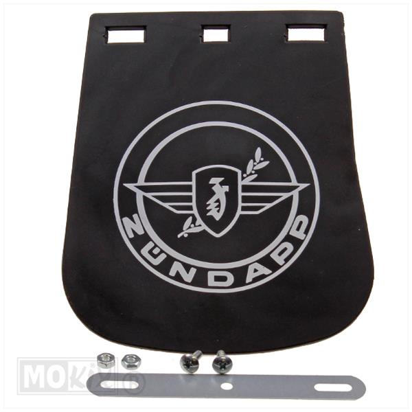 Spatlap Zundapp 14x17 Embleem Zwart - Supertec