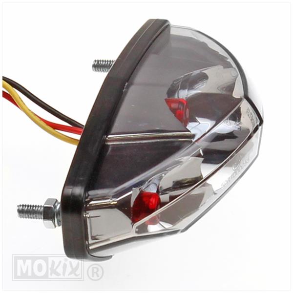 Achterlicht UNI LED + Kenteken Verl. 3 LED CE - Afbeelding 2