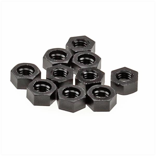 Nylon Moer M5 Zwart (10) - Bollard