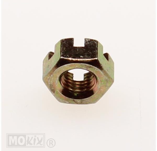 Achteras-Moer 10x1.25 Kroonmoer Supertec