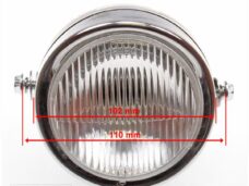 Koplamp Classic EI Model 102mm Zwart