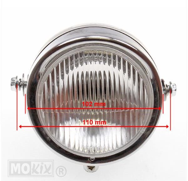 Koplamp Classic EI Model 102mm Zwart
