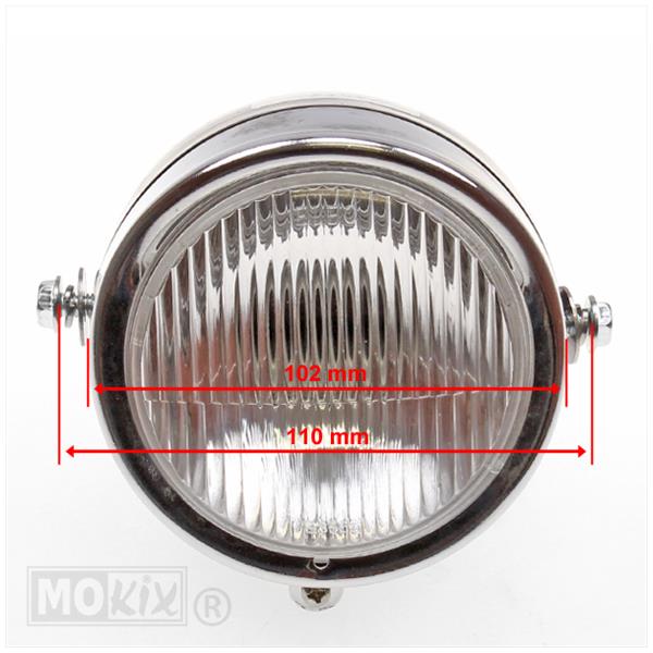 Koplamp Classic EI Model 102mm Zwart