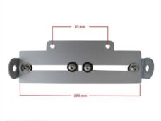 Kentekenplaathouder UNI Aluminium MET RAW Aansl.
