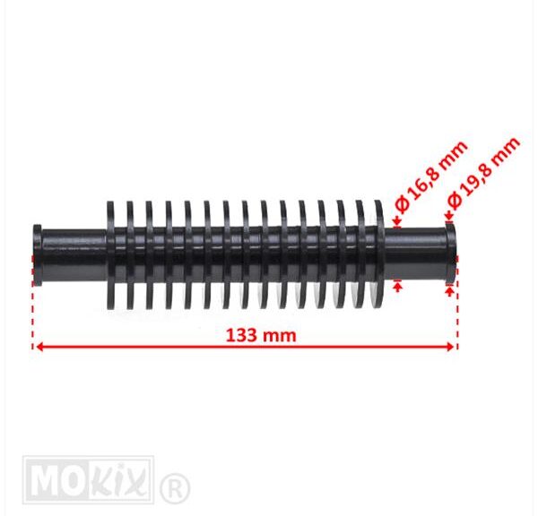 Koeler Unit Racing UNI Rond ALU Zwart - Supertec