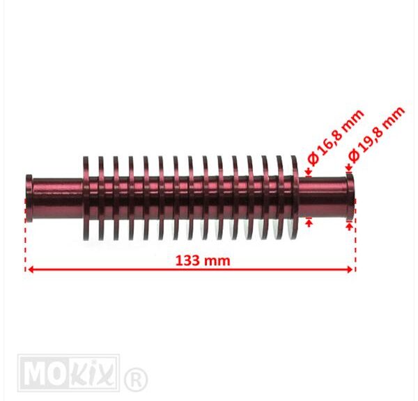 Koeler Unit Racing UNI Rond ALU Rood - Supertec