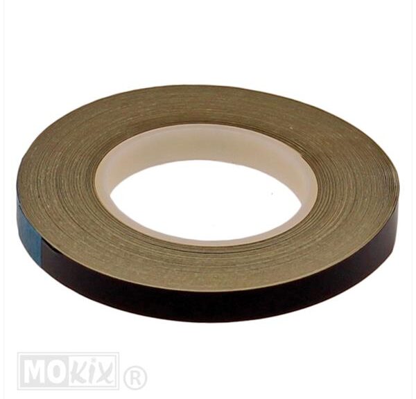 Wiel Reflectie Tape 7mm X 9m Zwart