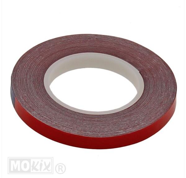 Wiel Reflectie Tape 7mm X 9m Rood
