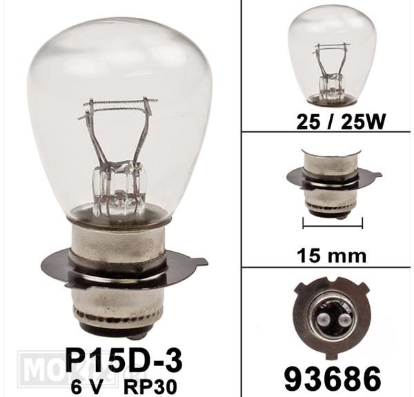 Lamp P15D-30  6V 25/25W RP30 (1)