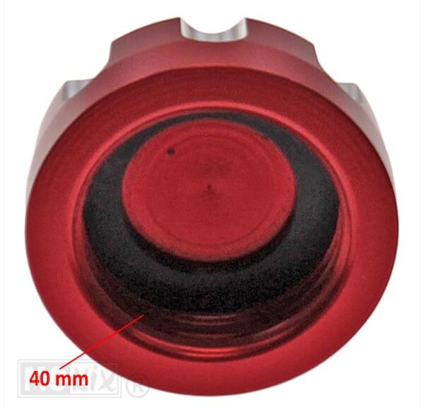 Tankdop Derbi Senda-R Geanodiseerd Rood - Supertec