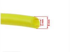 Benzineslang 5x8 Geel NBR 100cm - Supertec