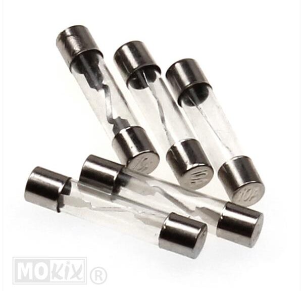 Zekeringen Glas 10ampere 30.0mm (5)
