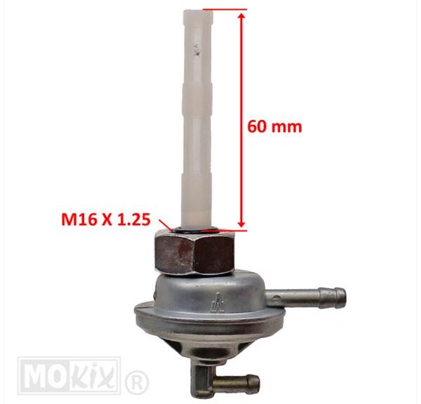 Benzinekraan KY DJ50Y/GY6/FIDDLE/ORBIT/CELLO 16mm - Supertec