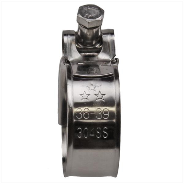 Uitlaatklem Bocht 36-39mm (20mm) M6 RVS Silex - Afbeelding 2