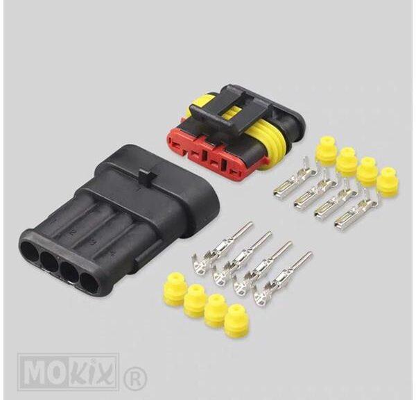 Connector Stekker Plug (S-Seal) 4 Polig WR