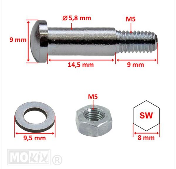 Hevel Bout Tomos/Puch 5x23.5 14/9.5 (1)
