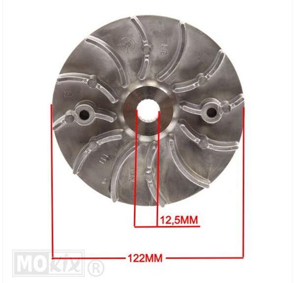 Half Poelie/Koelvin Honda SH 125/150 >13 Supertec