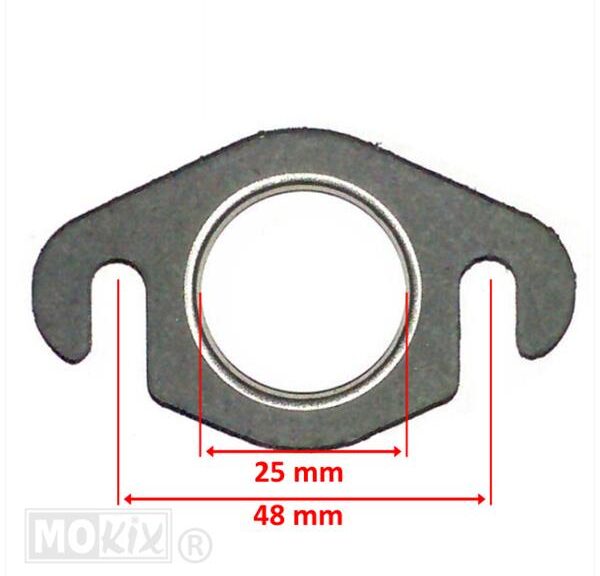 Pakking Uitlaat UNI Scooter Open 25mm (10)