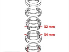 Balhoofdset Kreidler RM 4/5V <1973 28mm Cone - Supertec