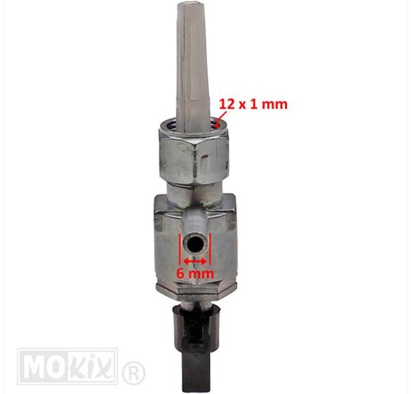 Benzinekraan Vespa Bravo 12x1mm / 6mm ST - Supertec