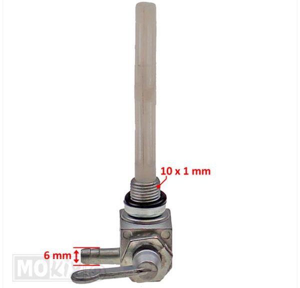 Benzinekraan Peugeot 103/104 10x1mm / 6mm Supertec