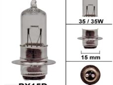 Lamp PX15D 12V 35/35W H6 Halogeen (1) - Bollard