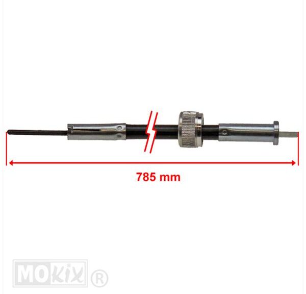 Kabel KM Teller Peugeot 103 (Veglia) Zwart - Supertec