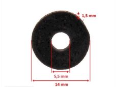 Rubber-Ring 5.5 x14x1.5mm 10stuks - Bollard