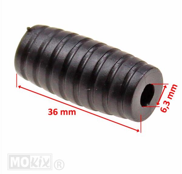 Schakelpedaalrubber UNI Rond Model 36mm - Supertec