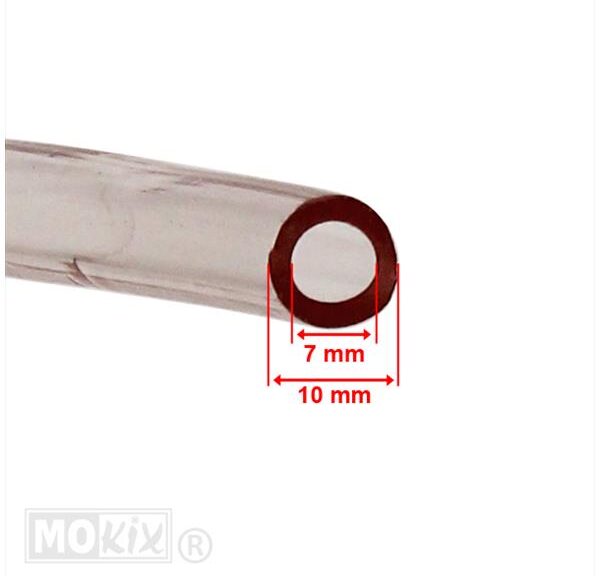Benzineslang PVC 7x10mm    1mtr