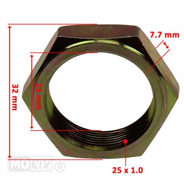 Balhoofdmoer Yamaha DT50R/ Beta Derbi >03 ST" - Supertec